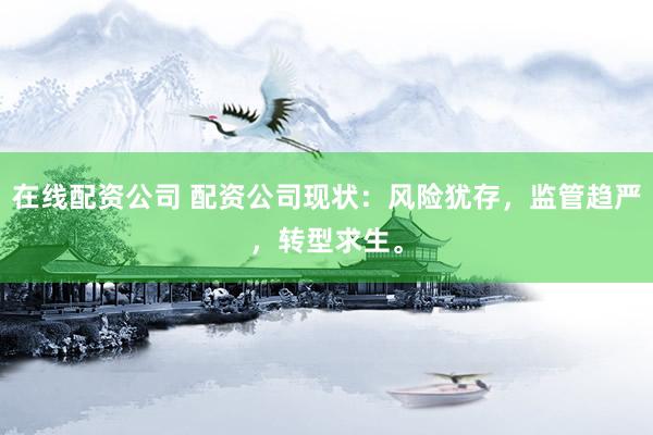 在线配资公司 配资公司现状：风险犹存，监管趋严，转型求生。